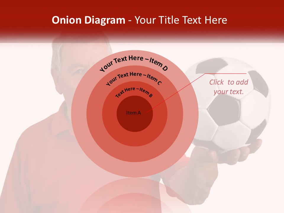 A Man Holding A Soccer Ball In His Hand PowerPoint Template