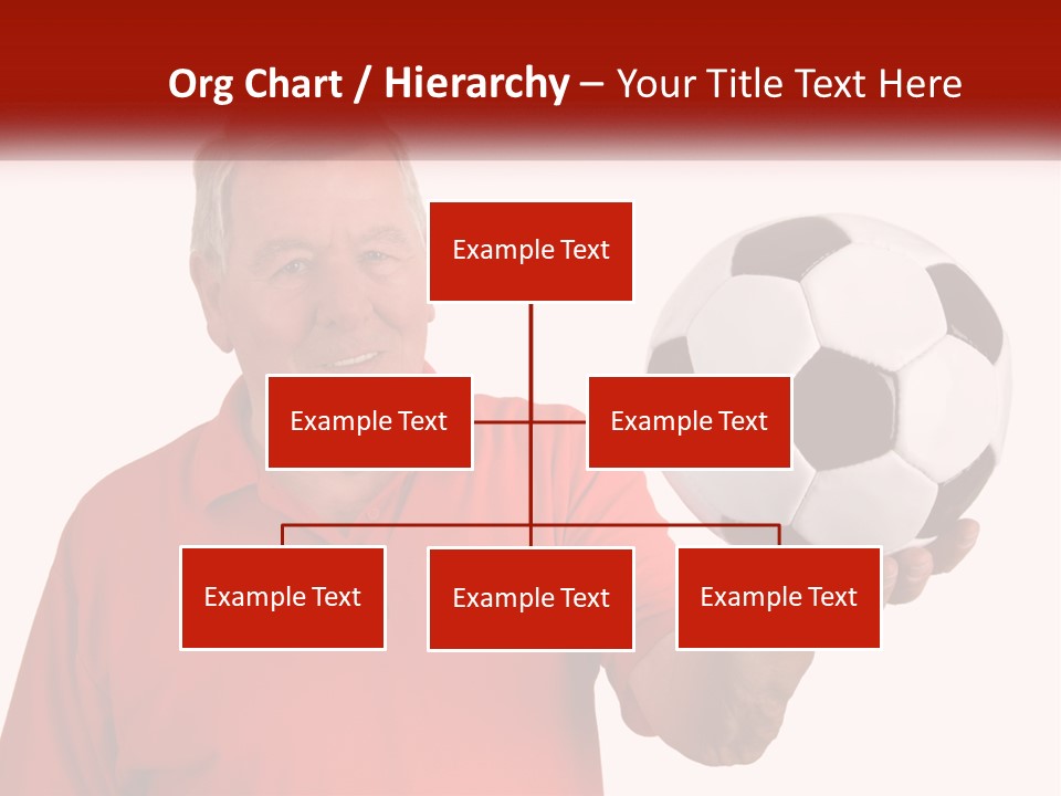 A Man Holding A Soccer Ball In His Hand PowerPoint Template