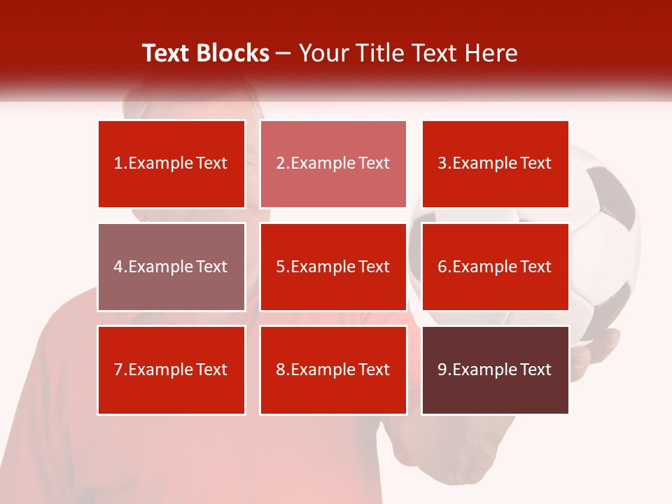 A Man Holding A Soccer Ball In His Hand PowerPoint Template