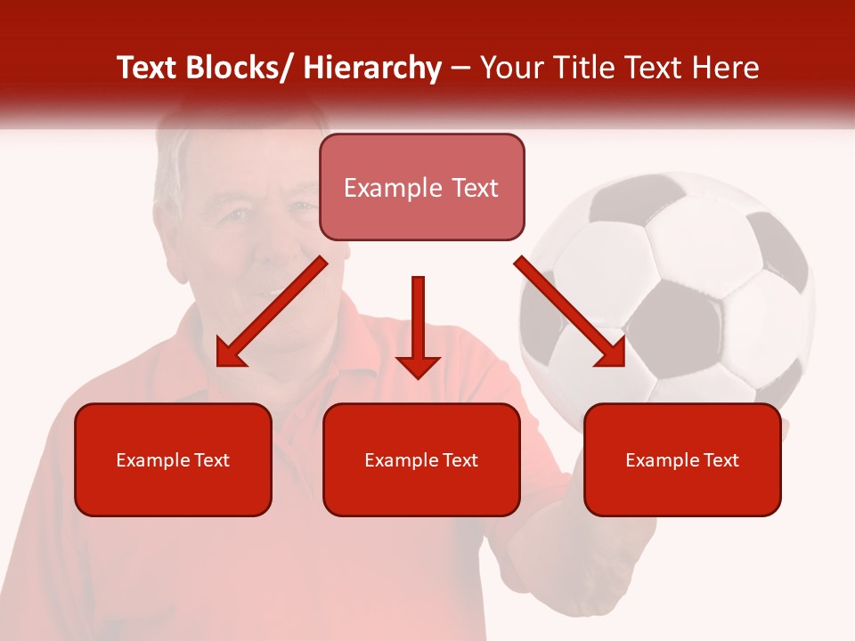 A Man Holding A Soccer Ball In His Hand PowerPoint Template