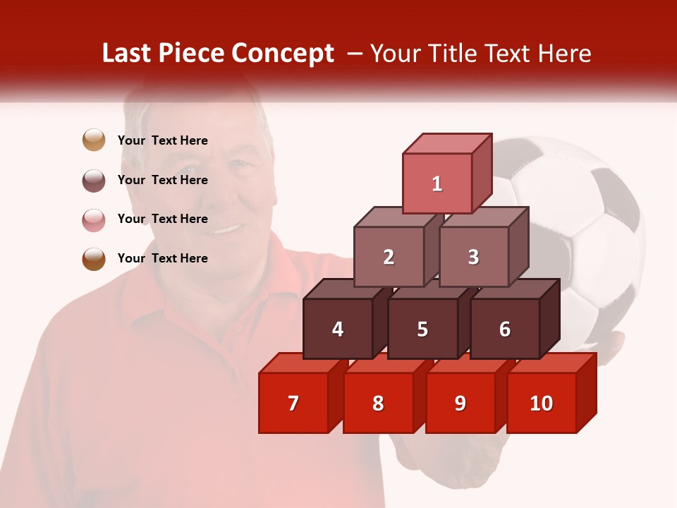 A Man Holding A Soccer Ball In His Hand PowerPoint Template