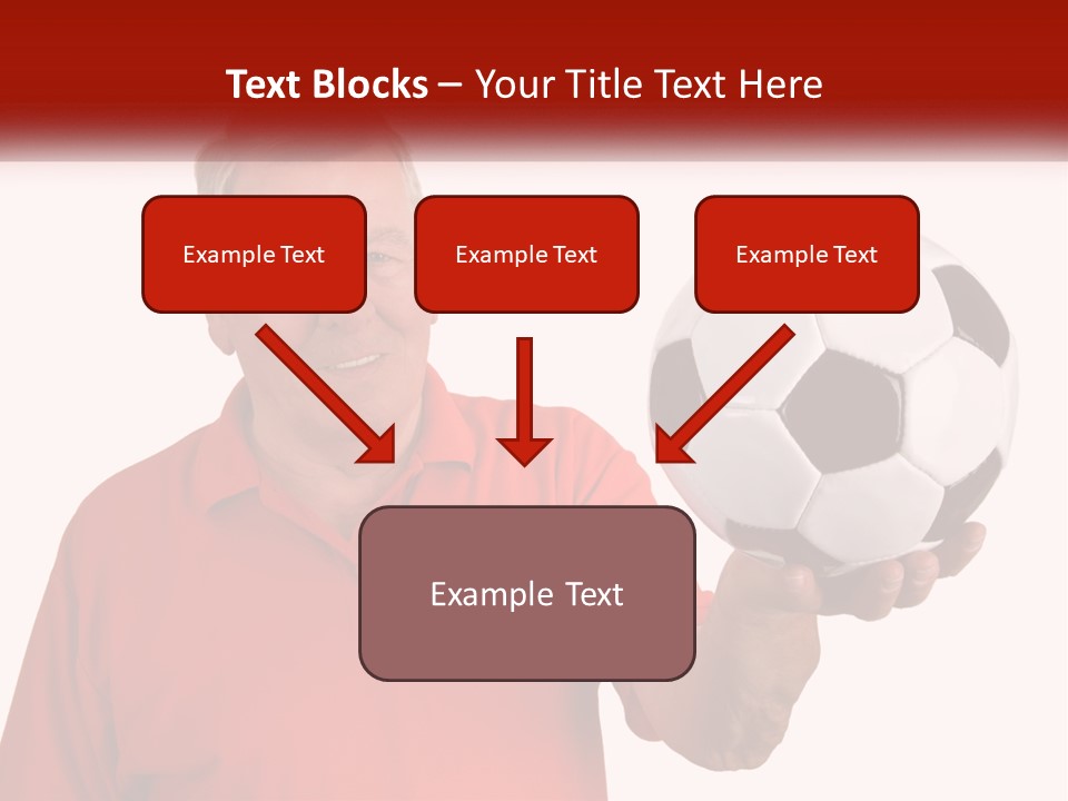 A Man Holding A Soccer Ball In His Hand PowerPoint Template