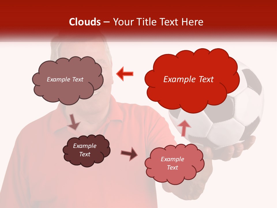 A Man Holding A Soccer Ball In His Hand PowerPoint Template
