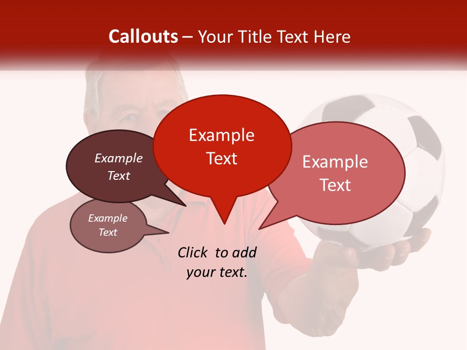 A Man Holding A Soccer Ball In His Hand PowerPoint Template