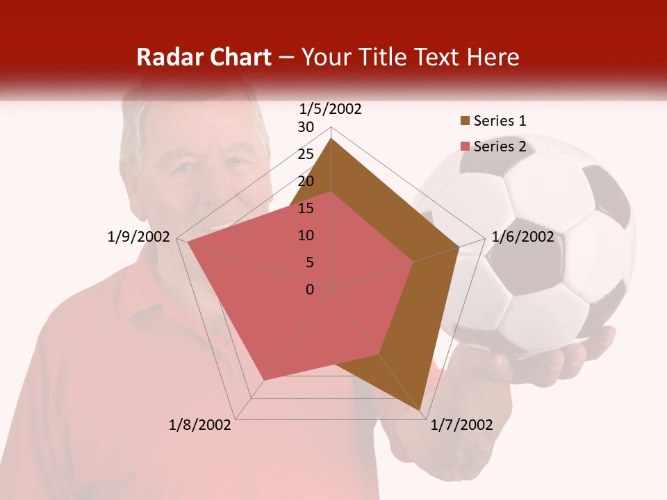 A Man Holding A Soccer Ball In His Hand PowerPoint Template