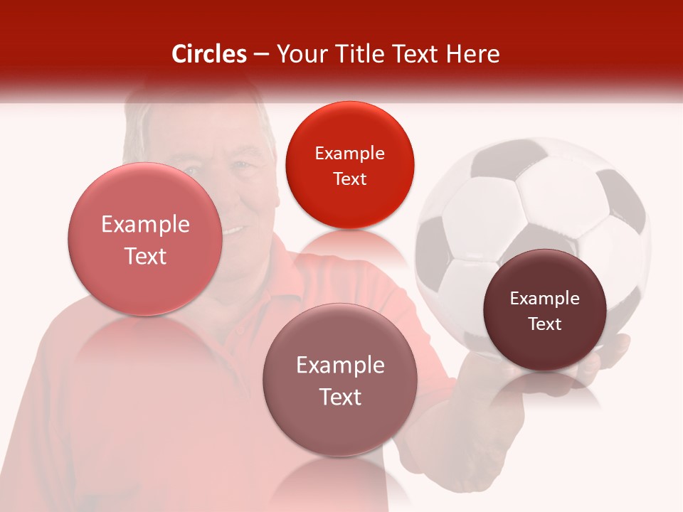 A Man Holding A Soccer Ball In His Hand PowerPoint Template