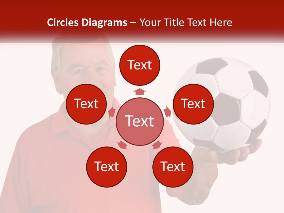 A Man Holding A Soccer Ball In His Hand PowerPoint Template