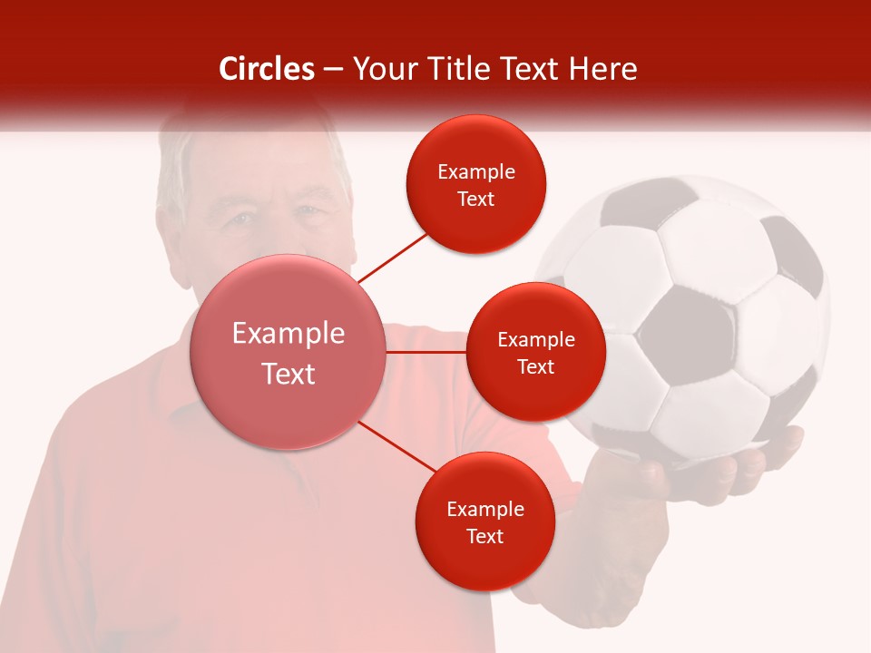 A Man Holding A Soccer Ball In His Hand PowerPoint Template