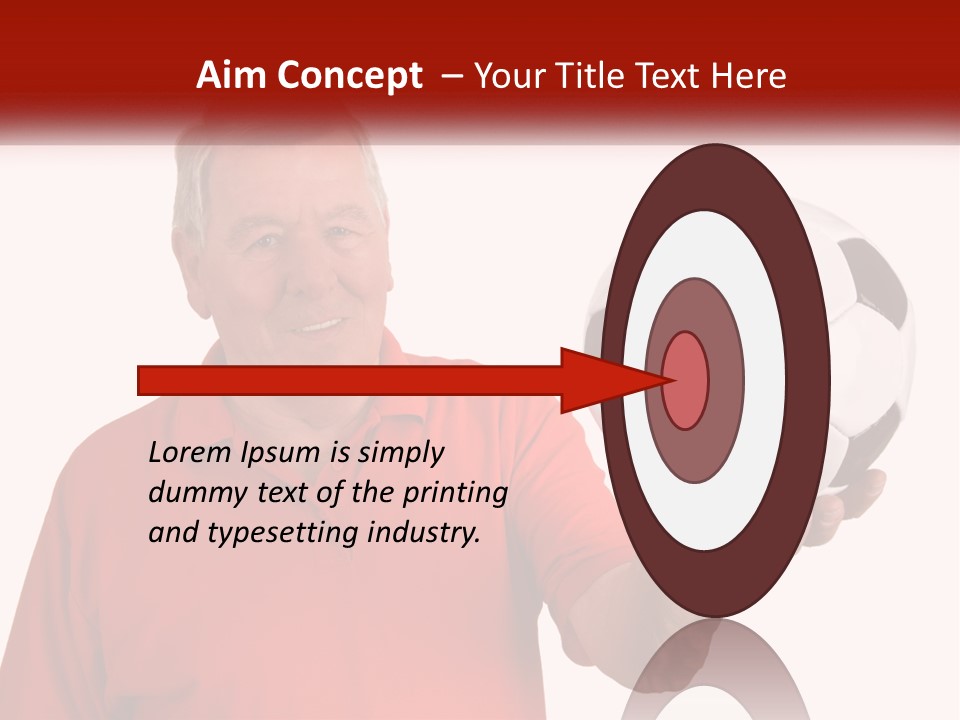 A Man Holding A Soccer Ball In His Hand PowerPoint Template