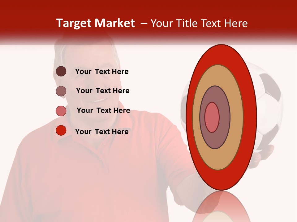 A Man Holding A Soccer Ball In His Hand PowerPoint Template