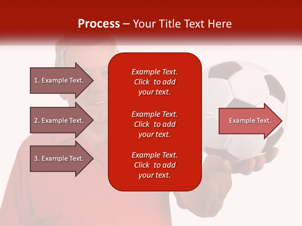 A Man Holding A Soccer Ball In His Hand PowerPoint Template