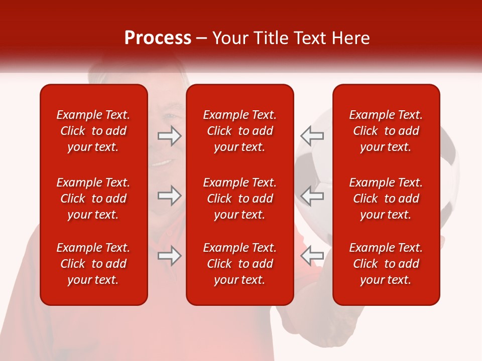 A Man Holding A Soccer Ball In His Hand PowerPoint Template