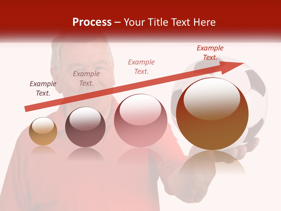 A Man Holding A Soccer Ball In His Hand PowerPoint Template