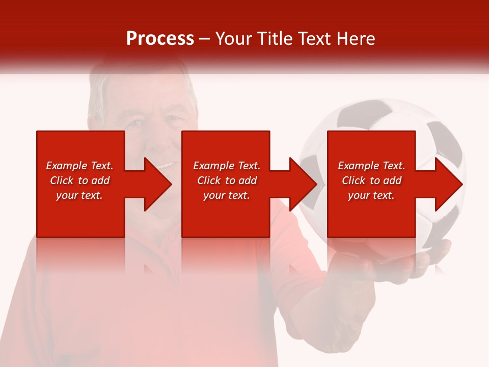 A Man Holding A Soccer Ball In His Hand PowerPoint Template