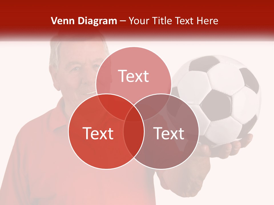 A Man Holding A Soccer Ball In His Hand PowerPoint Template