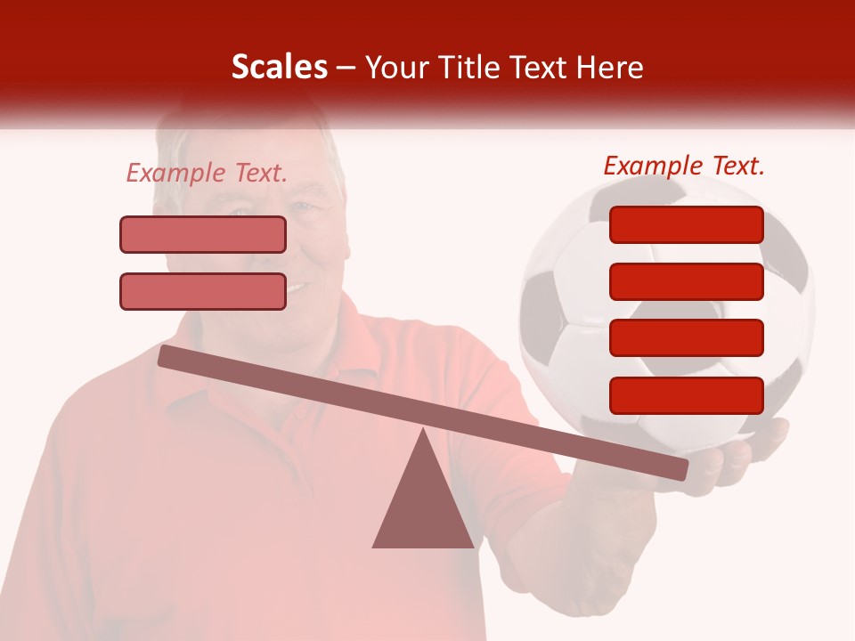 A Man Holding A Soccer Ball In His Hand PowerPoint Template