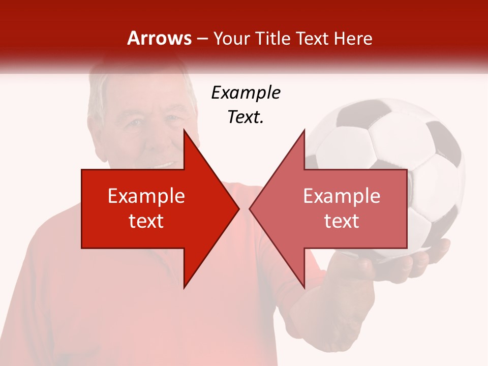 A Man Holding A Soccer Ball In His Hand PowerPoint Template