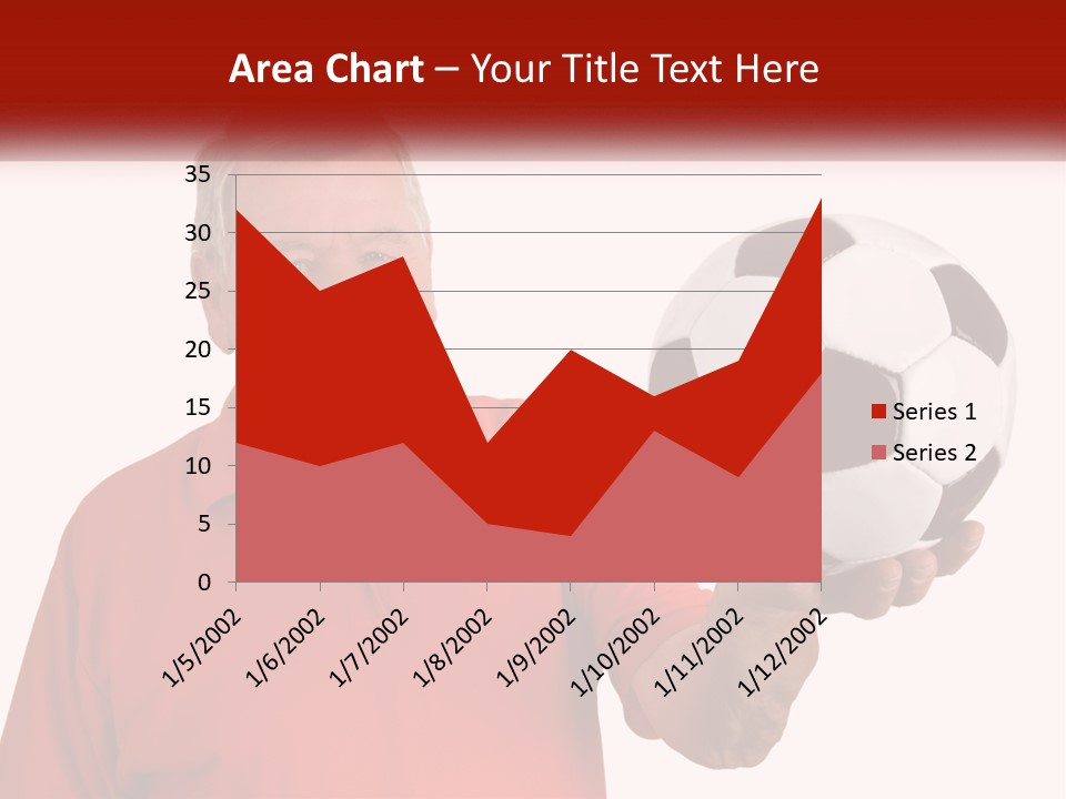 A Man Holding A Soccer Ball In His Hand PowerPoint Template