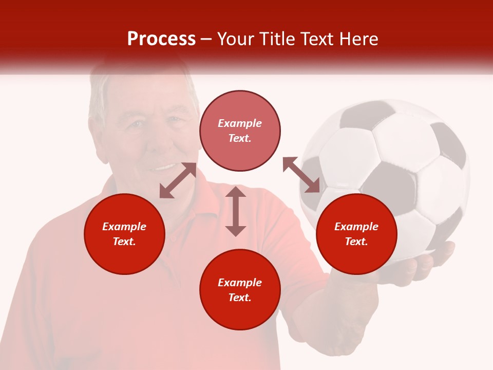 A Man Holding A Soccer Ball In His Hand PowerPoint Template