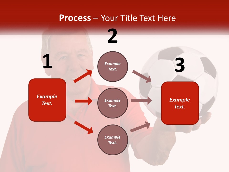 A Man Holding A Soccer Ball In His Hand PowerPoint Template