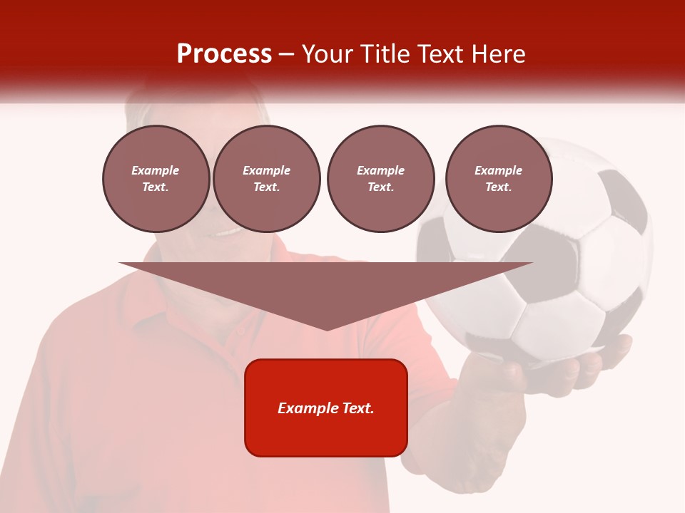 A Man Holding A Soccer Ball In His Hand PowerPoint Template