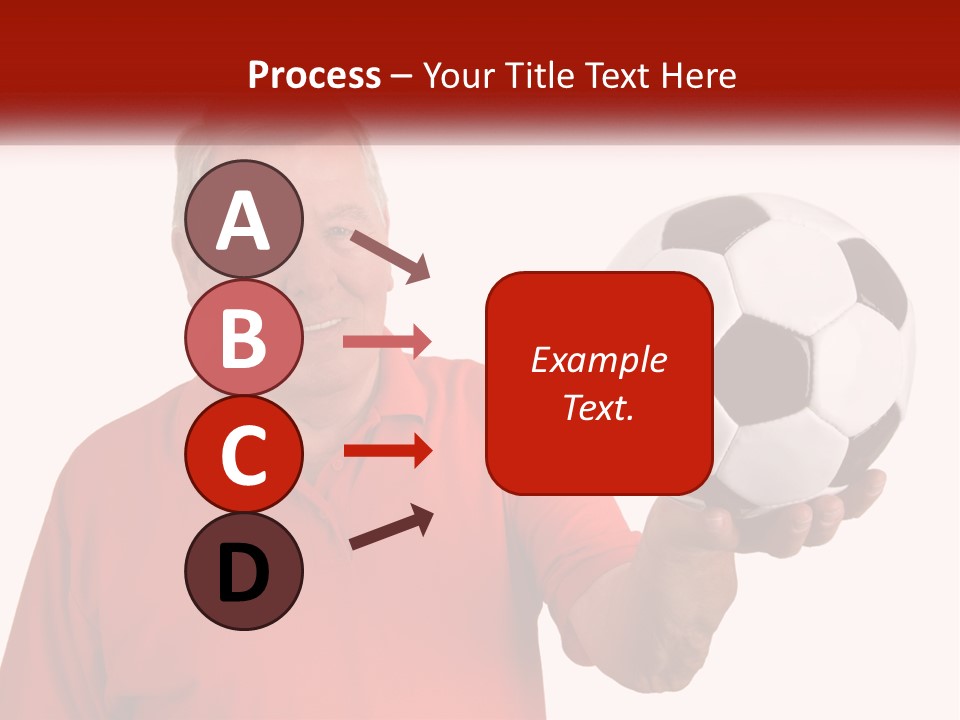 A Man Holding A Soccer Ball In His Hand PowerPoint Template