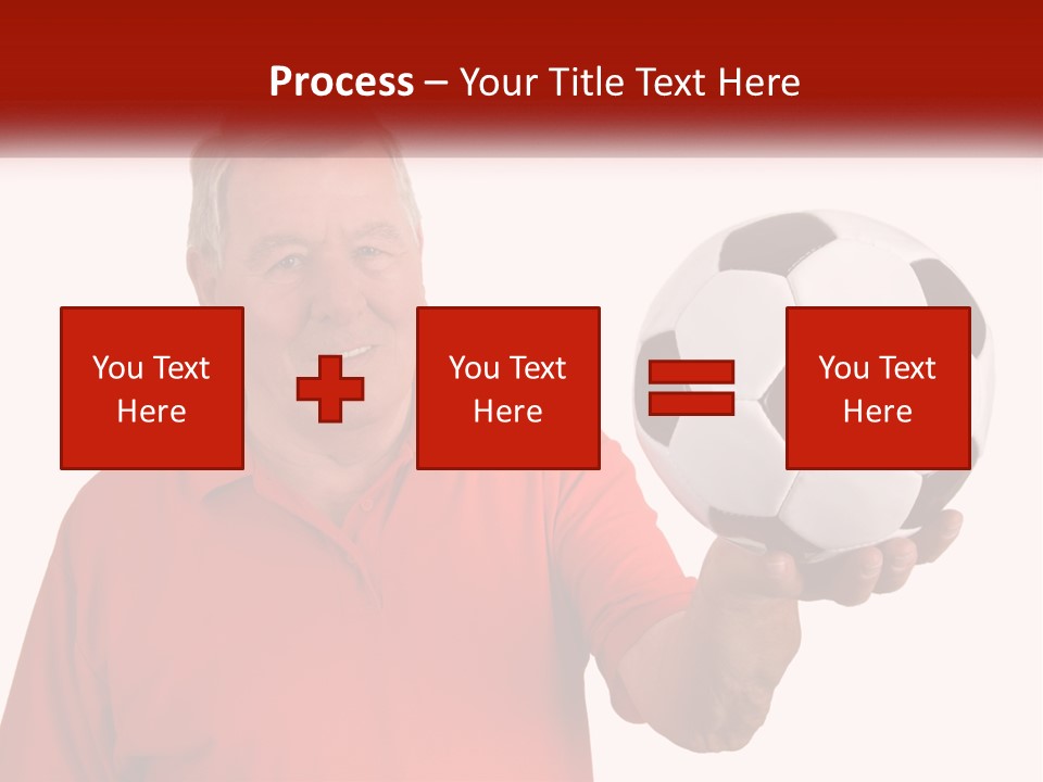 A Man Holding A Soccer Ball In His Hand PowerPoint Template