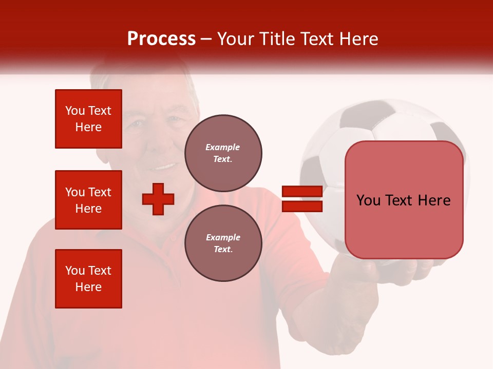 A Man Holding A Soccer Ball In His Hand PowerPoint Template