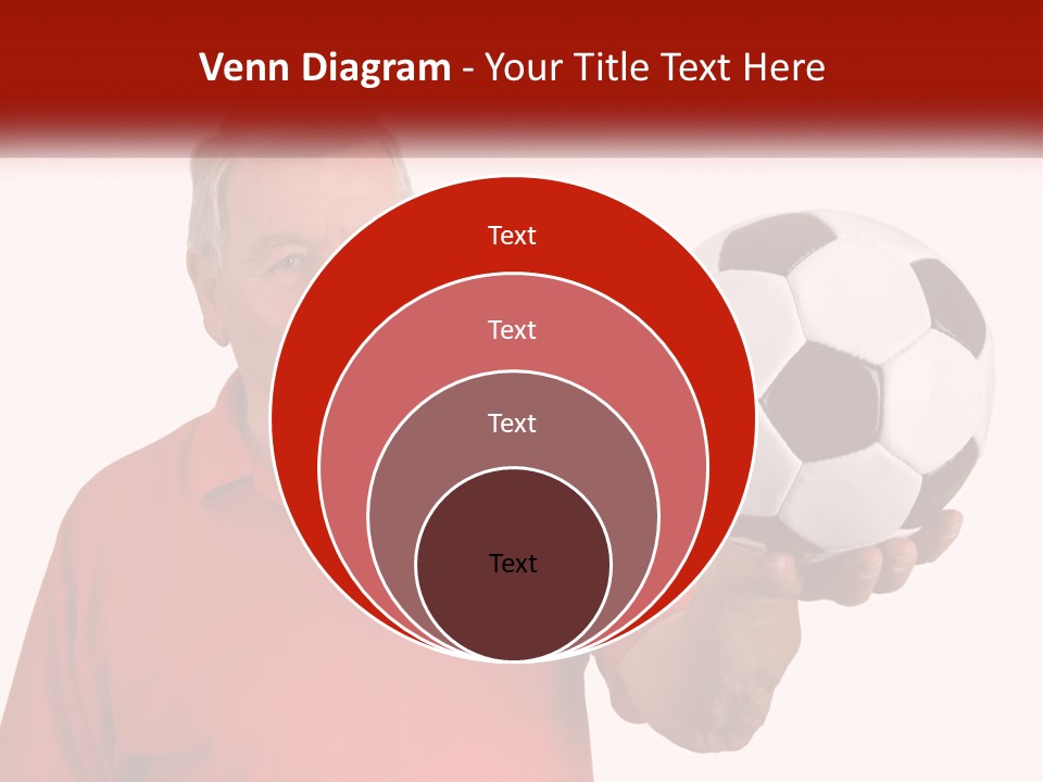 A Man Holding A Soccer Ball In His Hand PowerPoint Template