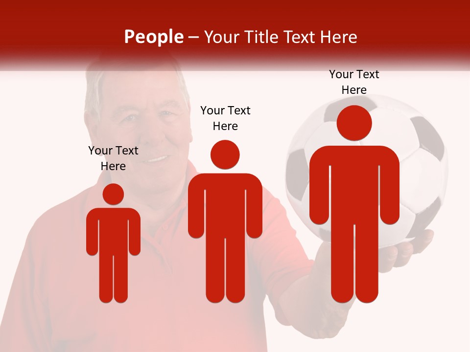 A Man Holding A Soccer Ball In His Hand PowerPoint Template