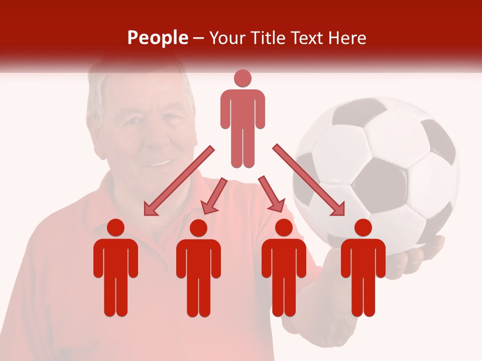 A Man Holding A Soccer Ball In His Hand PowerPoint Template