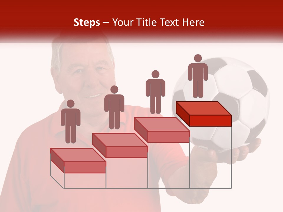 A Man Holding A Soccer Ball In His Hand PowerPoint Template