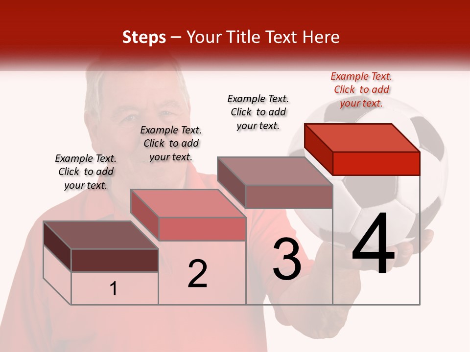 A Man Holding A Soccer Ball In His Hand PowerPoint Template