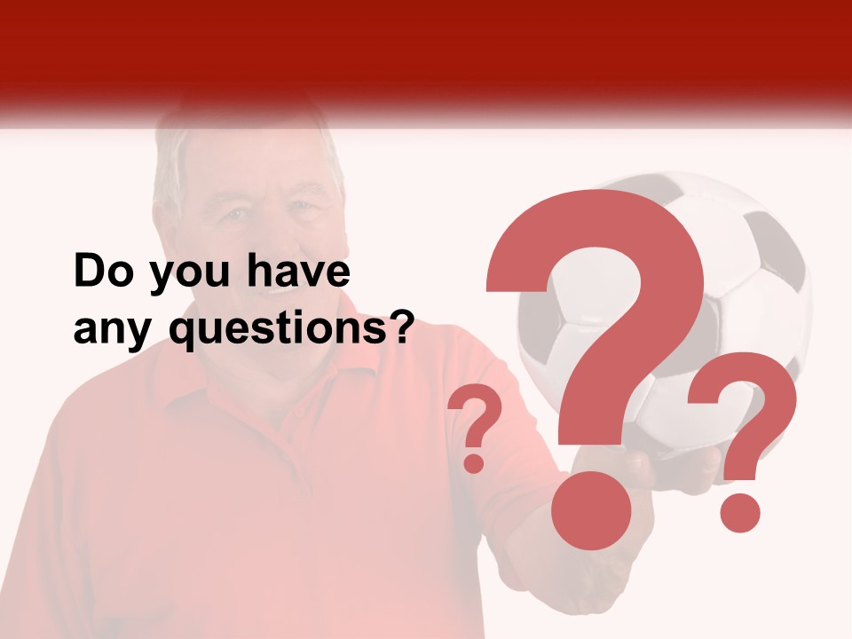 A Man Holding A Soccer Ball In His Hand PowerPoint Template