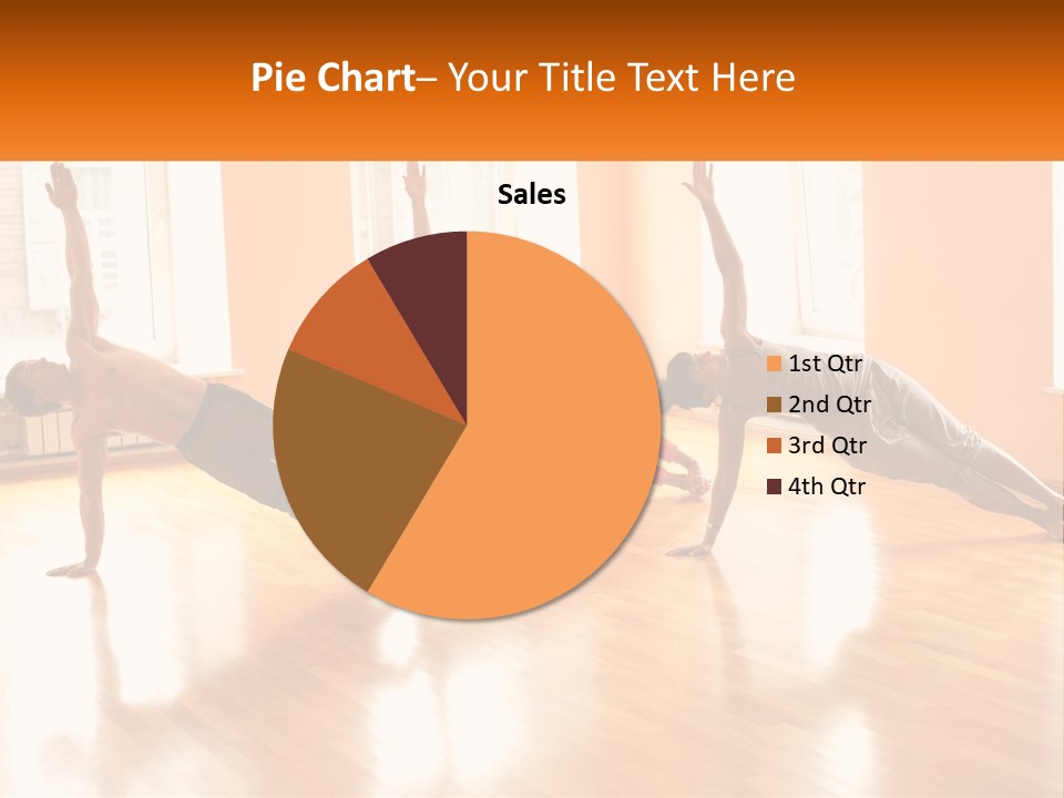 A Group Of People Doing Yoga Poses In A Room PowerPoint Template