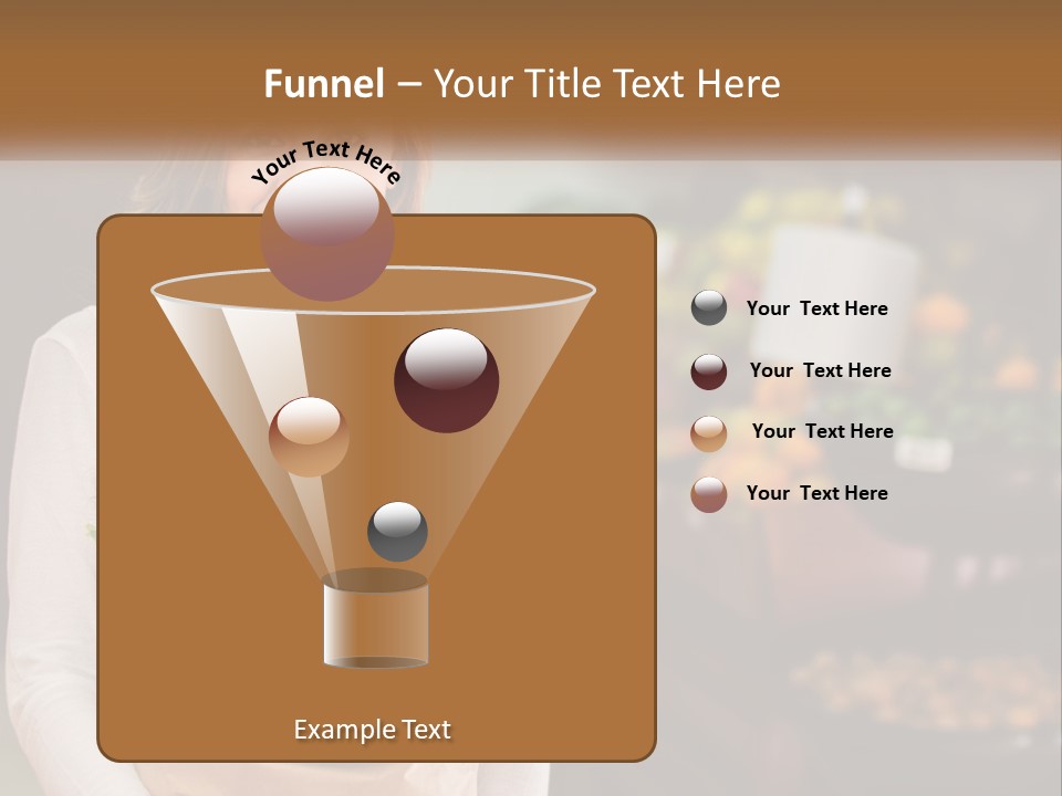 A Woman Holding A Paper Bag Full Of Vegetables PowerPoint Template