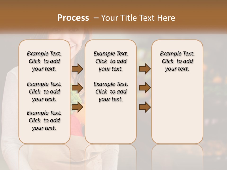 A Woman Holding A Paper Bag Full Of Vegetables PowerPoint Template