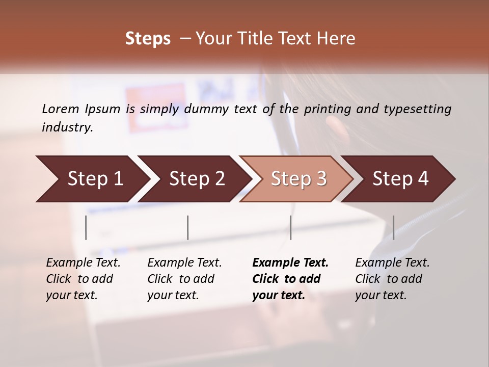A Young Girl Is Looking At A Computer Screen PowerPoint Template