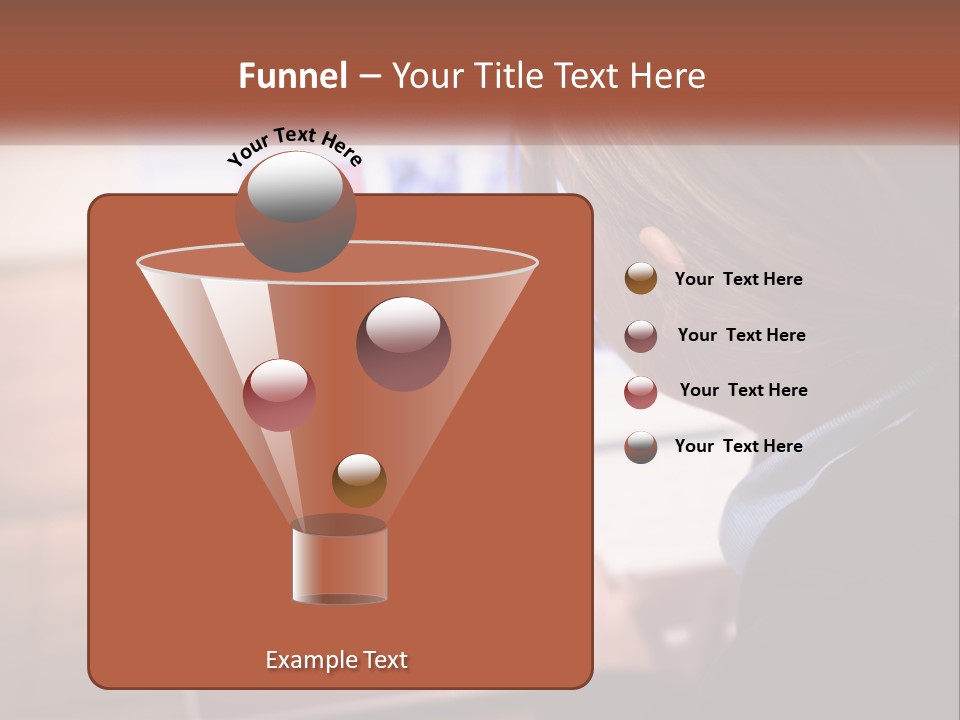 A Young Girl Is Looking At A Computer Screen PowerPoint Template