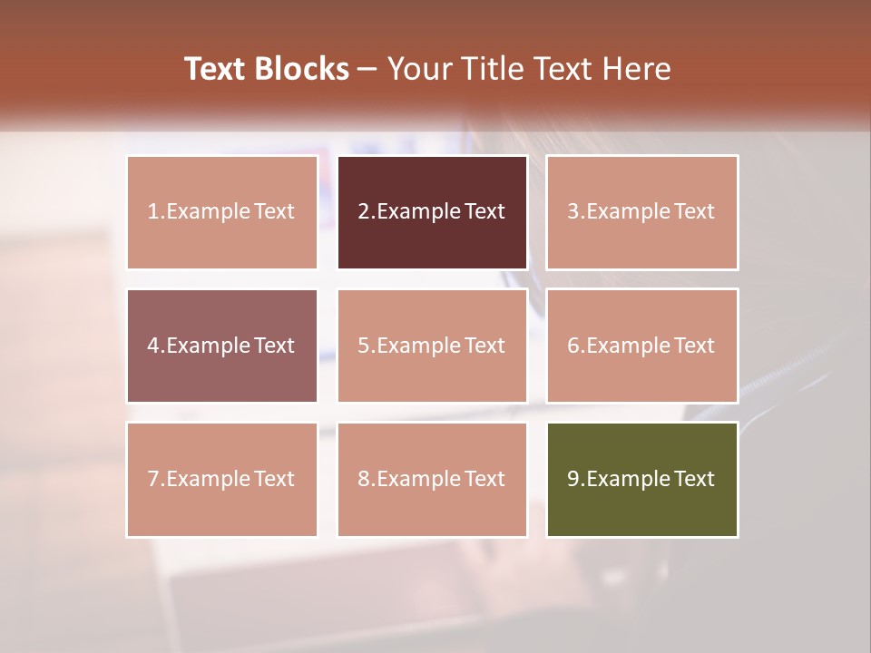 A Young Girl Is Looking At A Computer Screen PowerPoint Template