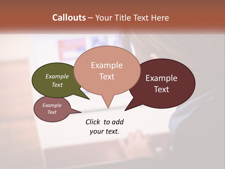 A Young Girl Is Looking At A Computer Screen PowerPoint Template