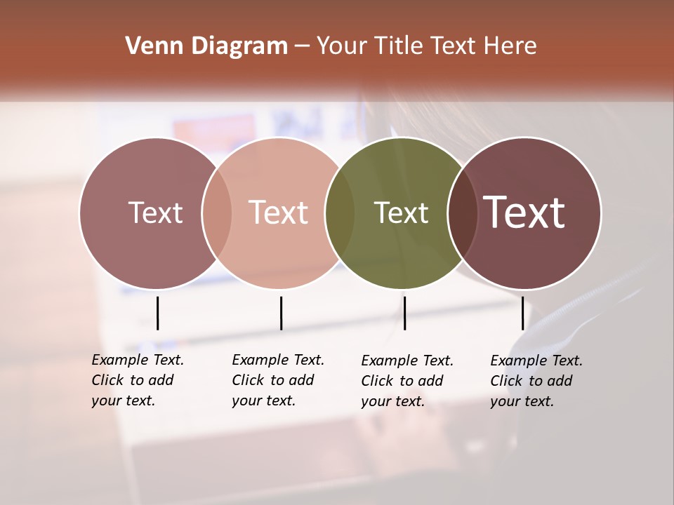A Young Girl Is Looking At A Computer Screen PowerPoint Template