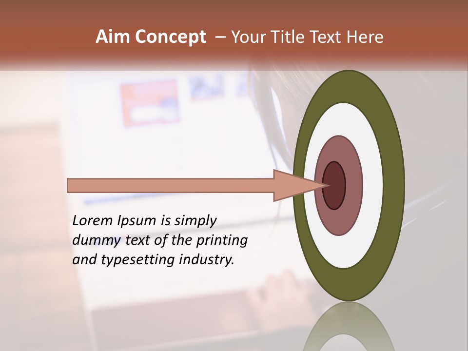 A Young Girl Is Looking At A Computer Screen PowerPoint Template