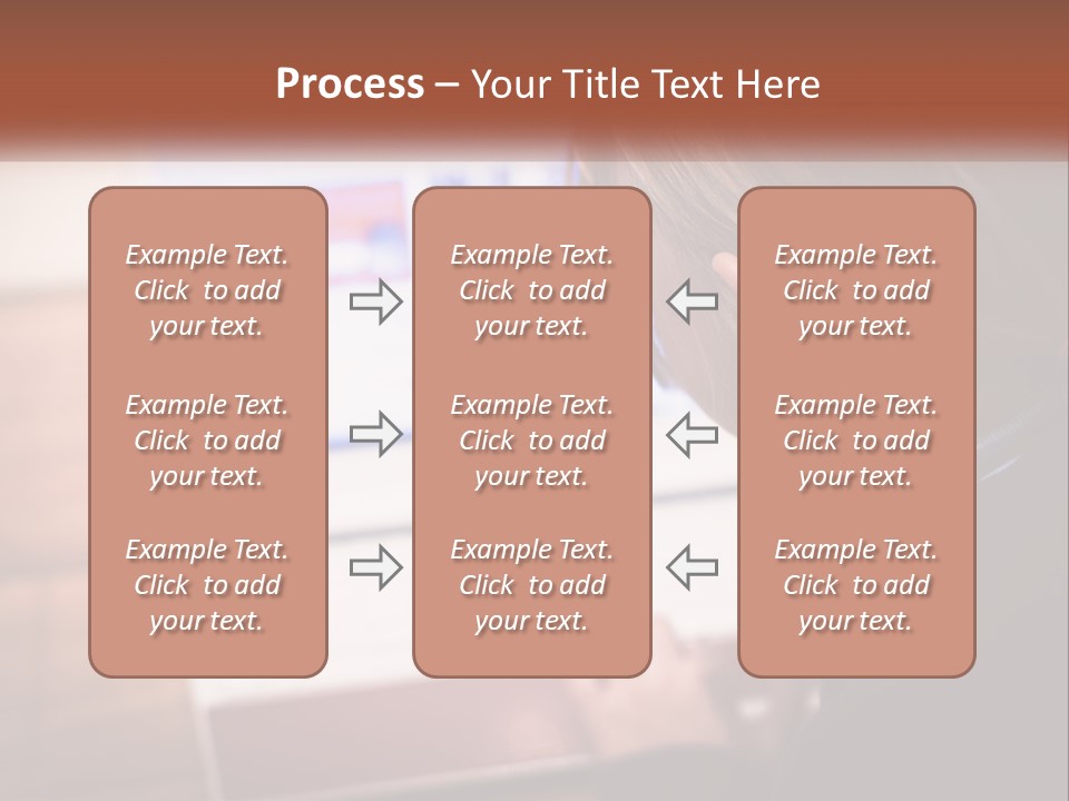 A Young Girl Is Looking At A Computer Screen PowerPoint Template