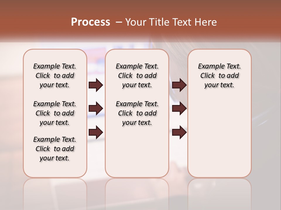 A Young Girl Is Looking At A Computer Screen PowerPoint Template