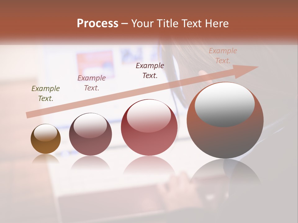 A Young Girl Is Looking At A Computer Screen PowerPoint Template