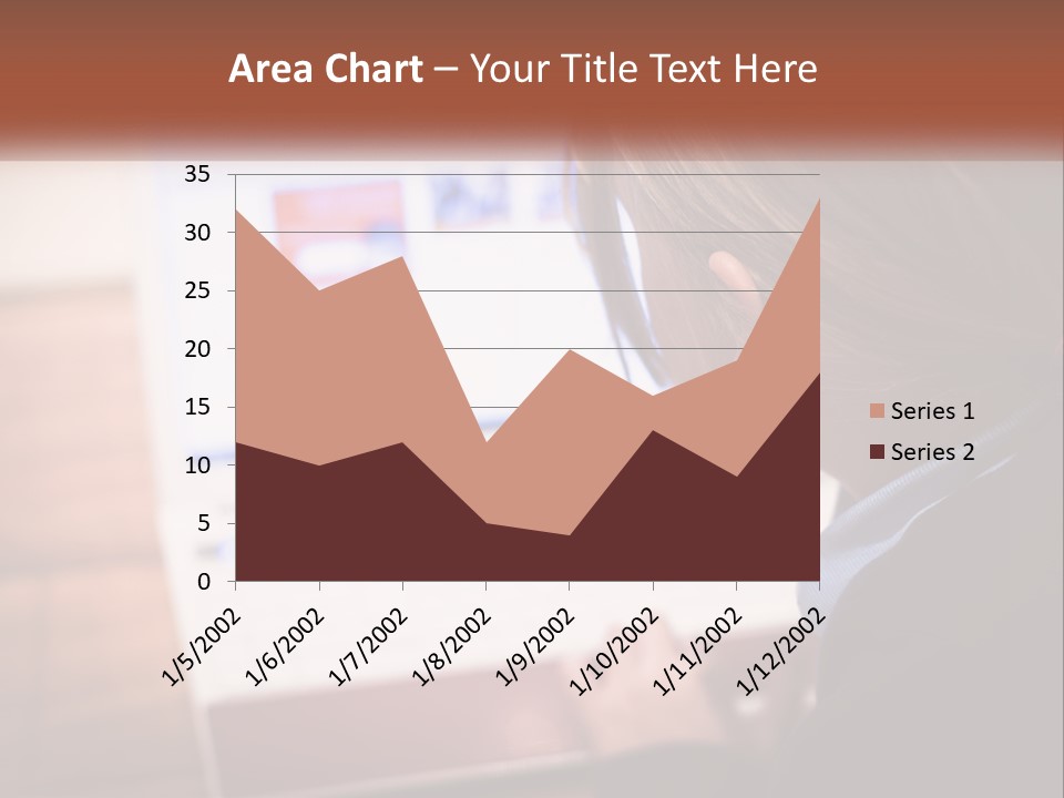 A Young Girl Is Looking At A Computer Screen PowerPoint Template