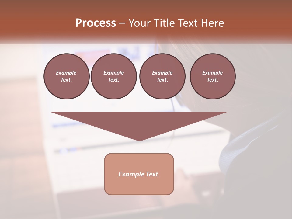 A Young Girl Is Looking At A Computer Screen PowerPoint Template