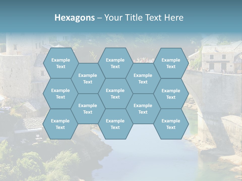 A Bridge Over A River In A City PowerPoint Template
