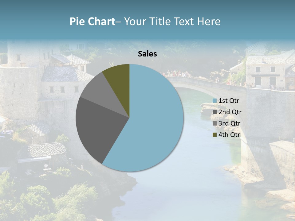 A Bridge Over A River In A City PowerPoint Template